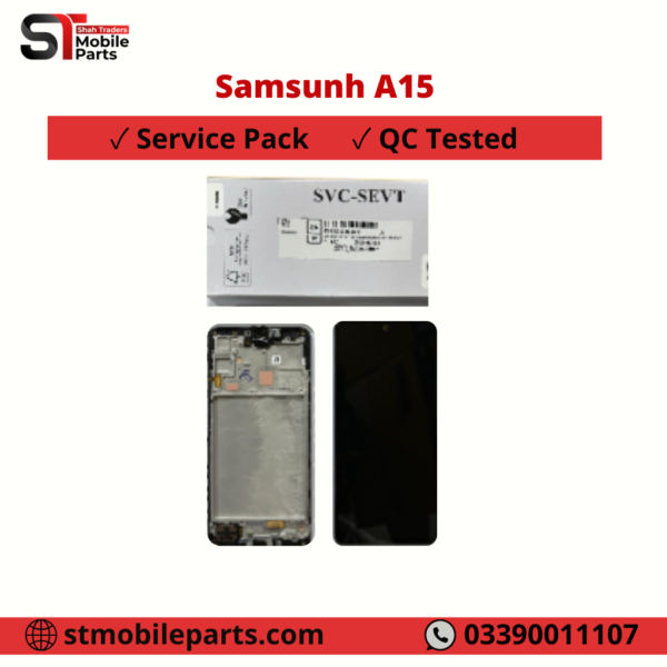 Samsung Galaxy A15 5G A156 A155 LCD Display Touch Glass with Frame Service Pack