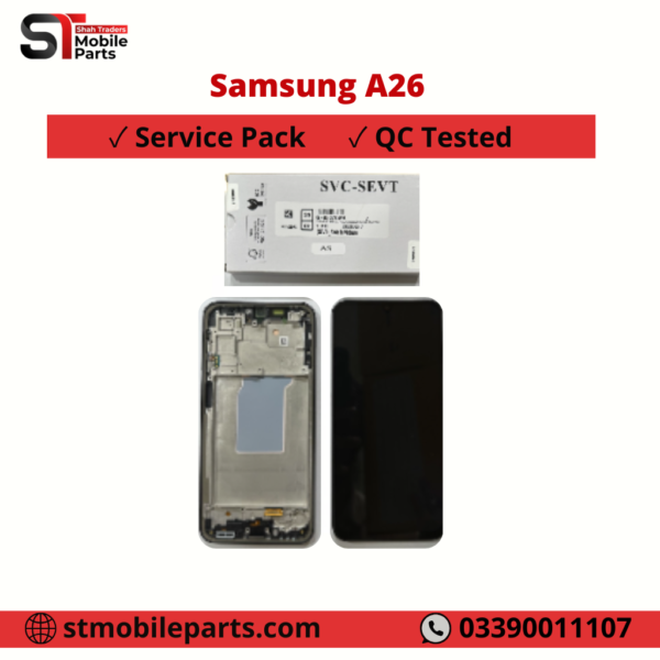 Samsung Galaxy A26 A266 LCD Display Touchscreen Original Service Pack BLACK
