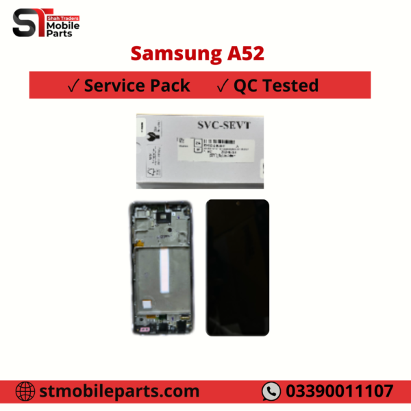 Samsung Galaxy A52 LCD touch screen digitizer BLACK A525 A526 Service Pack original