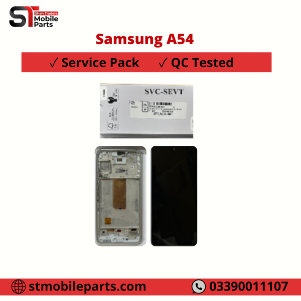 Samsung Galaxy A54 5G A546 LCD Display Touch Glass Service Pack White