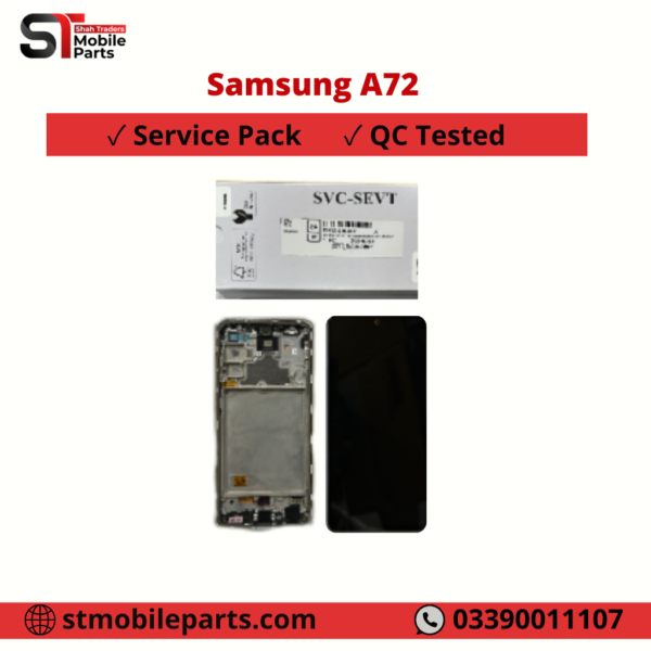 Samsung Galaxy A72 LCD touch screen digitizer A725 A726 silver Service Pack Original