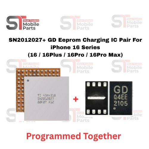 SN2012027 + GD Eeprom Charging IC Pair For iPhone 16 Series (16 / 16Plus / 16Pro / 16Pro Max)